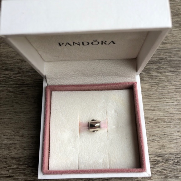 Pandora Pink Stone Heart Charm - Picture 4 of 4